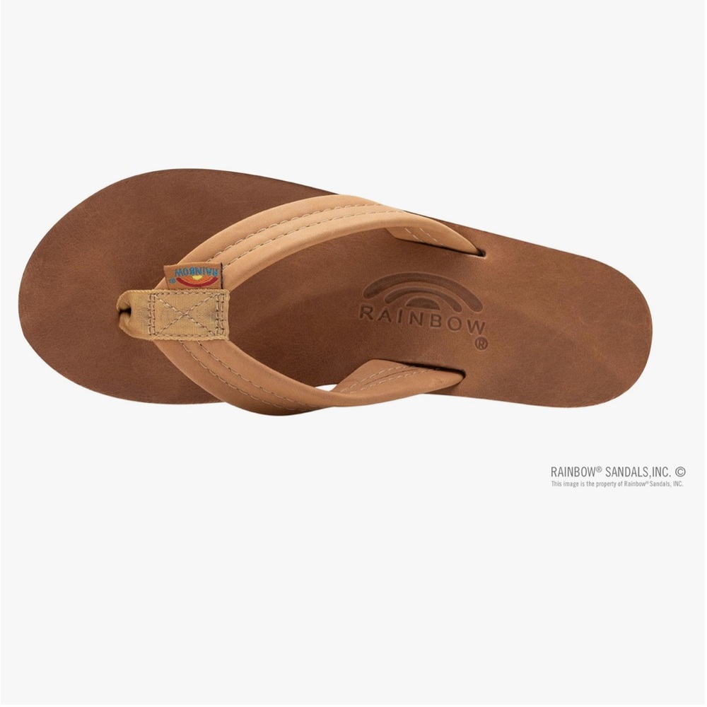 Rainbow Women’s Sandals - Double Layer Arch Support
Leather Tan US size 6.5- 7.5